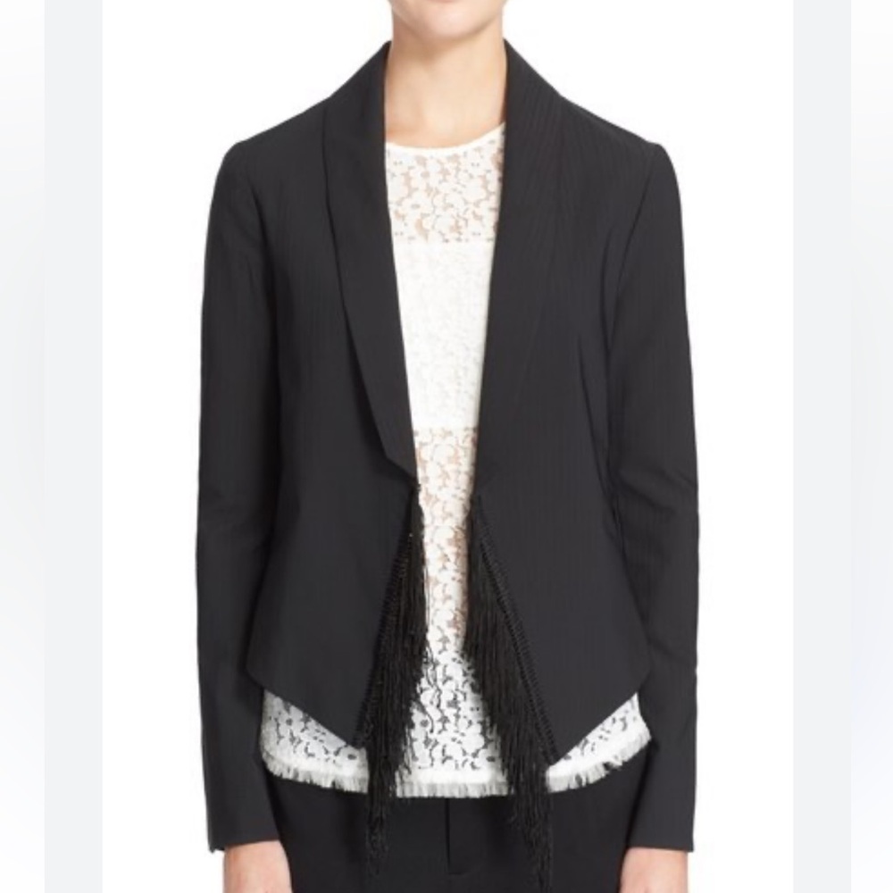 Derek Lam 10 Crosby Black Fridge Blazer Jacket Size 8 Workwear Professional